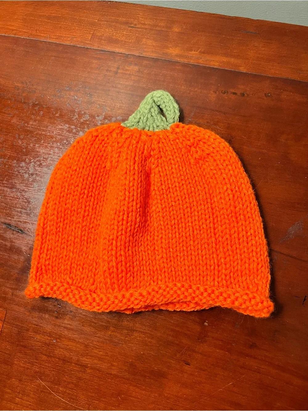 Orange Pumpkin Knit Hat - Kids Costume Hat